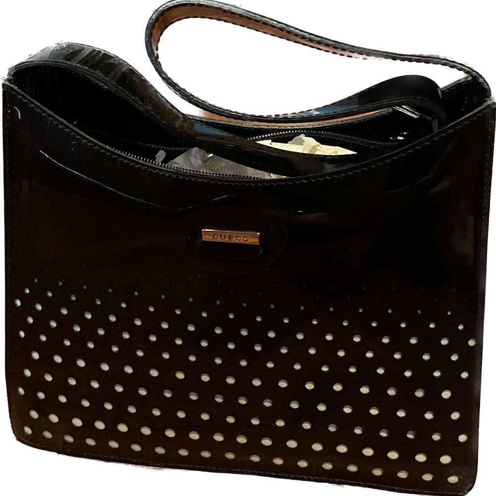 Guess black shoulder purse